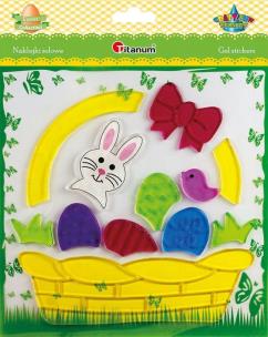 Naklejki żelowe Wielkanoc 12szt. Wydawca: Titanum. Multiszop.pl Opakowanie Naklejki żelowe Wielkanoc 12szt