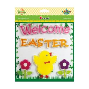 Opakowanie Naklejki żelowe Wielkanoc 5szt