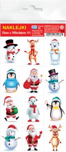 Opakowanie Naklejki. Zima z Mikołajem