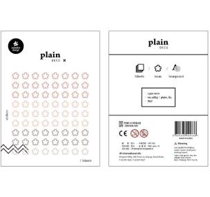 Opakowanie Naklejki Znaczniki #61 Kwiaty PET 3 ark.