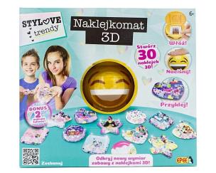 Naklejkomat 3D. Wydawca: EPEE. Multiszop.pl Opakowanie Naklejkomat 3D