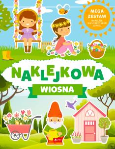 Naklejkowa wiosna. Autor: Opracowanie zbiorowe. Multiszop.pl Okładka książki Naklejkowa wiosna
