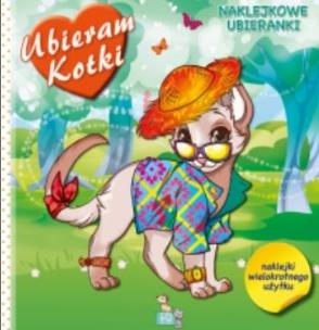 Okładka książki Naklejkowe ubieranki - Kotki
