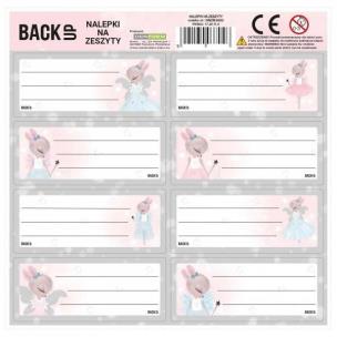 Opakowanie Nalepki na zeszyty BackUp 4 A 62 (25szt) DERFORM