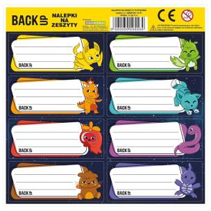 Opakowanie Nalepki na zeszyty BackUp 6 A62 (25szt) DERFORM