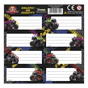 Opakowanie NALEPKI NA ZESZYTY RACE TEAM