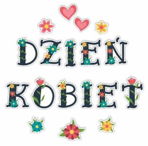 Opakowanie Napis dekoracyjny jednostronny - Dzień kobiet 18el