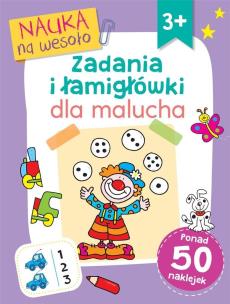 Okładka książki Nauka na wesoło. Zadania i łamigłówki dla malucha