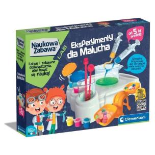 Naukowa zabawa. Eksperymenty dla Malucha. Wydawca: Clementoni. Multiszop.pl Opakowanie Naukowa zabawa. Eksperymenty dla Malucha