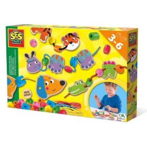 Nawlekaj koralikowe zwierzęta. Wydawca: SES Creative. Multiszop.pl Opakowanie Nawlekaj koralikowe zwierzęta