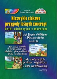 Niezwykle ciekawe przygody leśnych zwierząt + CD. Autor: Lech Tkaczyk. Multiszop.pl Okładka książki Niezwykle ciekawe przygody leśnych zwierząt + CD