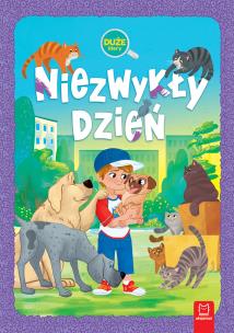 Niezwykły dzień. Duże litery. Oprawa twarda. Autor: Agata Giełczyńska-Jonik. Multiszop.pl Okładka książki Niezwykły dzień. Duże litery. Oprawa twarda