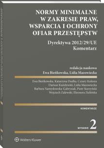 Okładka książki Normy minimalne w zakresie praw, wsparcia i ochrony ofiar przestępstw
