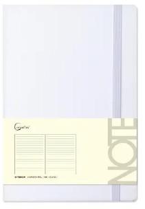 Opakowanie Notatnik A5 96 stron na gumkę biały