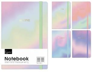 Opakowanie Notatnik A5/96K linia na gumkę MIX