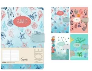 Opakowanie Notatnik A5 linia 144 strony na magnes MIX