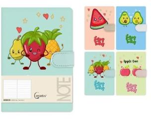 Opakowanie Notatnik A5 linia 144 strony na magnes MIX