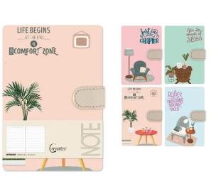 Opakowanie Notatnik A5 linia 144 strony na magnes MIX