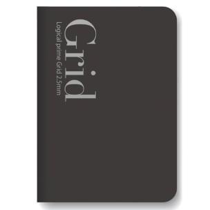 Notatnik B6 kratka 2,5 mm czarny. Wydawca: Nakabayashi. Multiszop.pl Opakowanie Notatnik B6 kratka 2,5 mm czarny