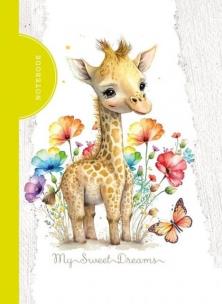 Opakowanie Notatnik ozdobny 105x148/48K kratka TW Żyrafa