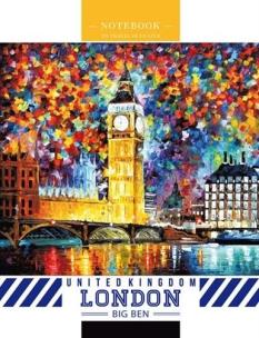 Opakowanie Notatnik ozdobny 128x165/64K kratka Londyn
