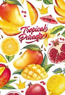 Opakowanie Notatnik ozdobny 128x165/64K linia Owoce egzotyka