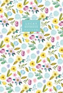 Opakowanie Notatnik ozdobny 64 strony linia Kwiaty niebieski