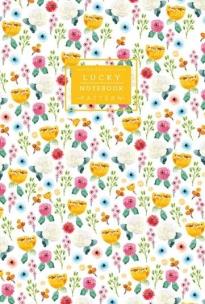 Opakowanie Notatnik ozdobny 64 strony linia Kwiaty żółty