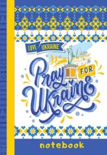 Opakowanie Notatnik ozdobny A6/64K kratka TW Pray for Ukraine