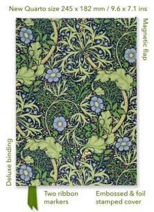 Opakowanie Notatnik quatro linia TW Wodorosty William Morris