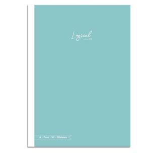 Opakowanie Notatnik z naklejkami B5 linia 7mm zielonkawy