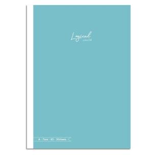 Opakowanie Notatnik z naklejkami B5 linia 7mm zielonkawy