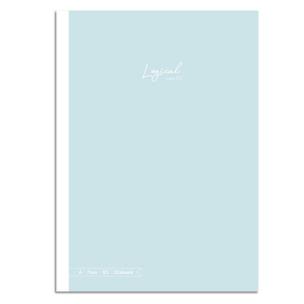 Opakowanie Notatnik z naklejkami B5 linia 7mm zielonkawy