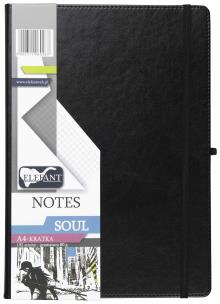 Opakowanie Notes A4 Soul kratka czarny