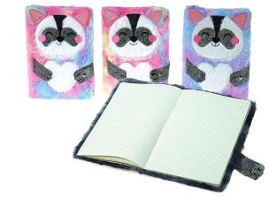 Opakowanie Notes A5/40K z okładką pluszową MIX