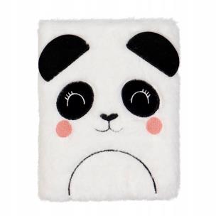 Opakowanie Notes A5/80K kratka Panda pluszowy
