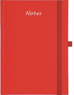 Opakowanie Notes A5 Albit z gumką kratka czerowny