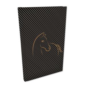 Opakowanie Notes A5 kratka Soft Touch Koń black