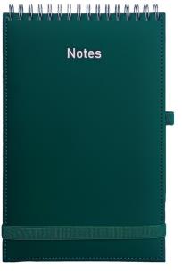 Opakowanie Notes A5 Vivella na spirali z gumką zielony