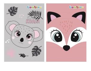 Opakowanie Notes A6/50K kratka mix dziewczęcy (10szt) BAMBINO