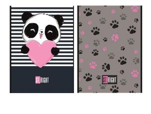 Opakowanie Notes A6/50K kratka mix dziewczęcy (10szt)