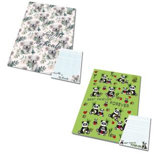 Opakowanie Notes A6 kratka z poddrukiem BFF Misie 1 szt.mix
