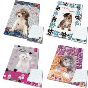 Opakowanie Notes A6 z poddrukiem Best Friend zwierzak (10szt)