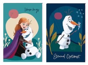 Opakowanie Notes A7/30K z poddrukiem Frozen (16szt)