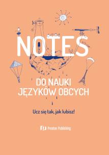 Okładka książki Notes do nauki języków obcych brzoskiwniowy