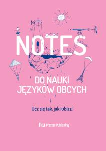 Notes do nauki języków obcych różowy. Autor: Opracowanie zbiorowe. Multiszop.pl Okładka książki Notes do nauki języków obcych różowy