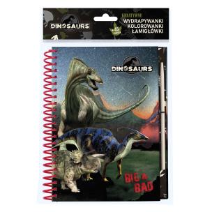 Opakowanie Notes kreatywny z wydrapywankami Dinozaur 17