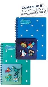 Opakowanie Notes na spirali z przypinkami MIX