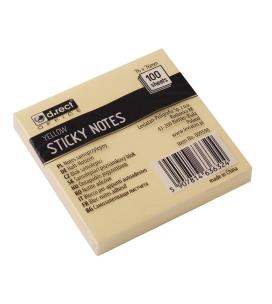 Opakowanie Notes samoprzylepny 76x76mm żółty D.RECT