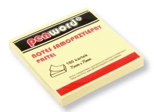 Opakowanie Notes samoprzylepny pastel 75x75mm 100K